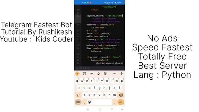 How to create telegram python reffer & earn bot using telebot creator | python for beginner