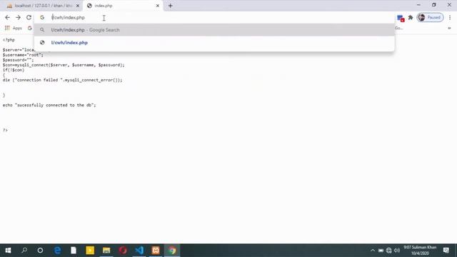 PHP code is not being executed, instead of  processing it   problem  solved  in urdu/hindi