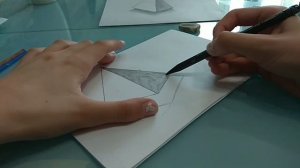 Простой 3D рисунок карандашом за 3 минуты