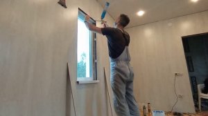 Стены из ламината в каркасном доме своими руками.