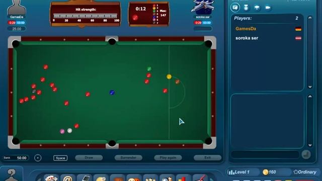 Play free multiplayer snooker at Gamesda.com смотреть онлайн