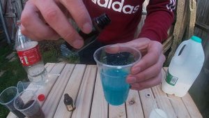Эксперимент молоко+йод+зелёнка