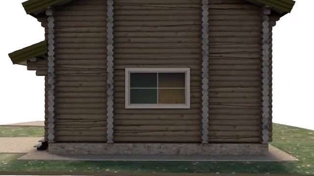 Навес из бревна для авто и хозблок смотреть онлайн