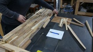 Деталь интерьера из обрезков / горбыля / обзола своими руками. DIY.