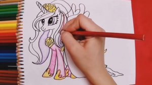 Раскраска My Little Pony. Принцесса Каденс