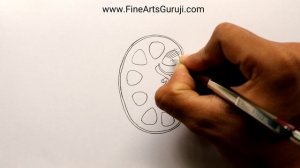 How to draw Kidney step by step for beginners!