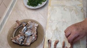 Рулет в лаваше с селедкой, идея дли пикника.