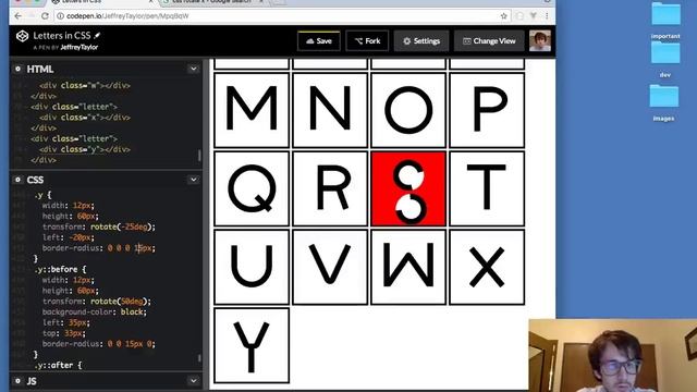 Drawing letters in CSS! (Part 2!) смотреть онлайн