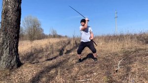 Казачья шашка. Крестовая рубка.