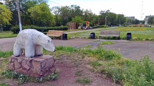 Магнитогорск, сквер Трёх поколений, полный обзор (22.07.2021)