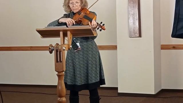 Прославления на скрипці "Старый крест" сестра Ольга Лещенко смотреть онлайн
