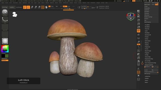 Прозрачность Transparency в ZBrush | FAQ-15