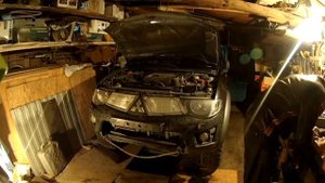 Установка бампера на Mitsubishi L200