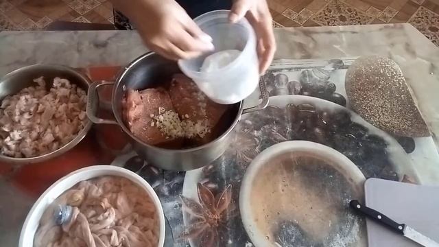 Делаю Колбасы из куриного Фарша и Свиной Обрези. 23 ноября 2021г. смотреть онлайн