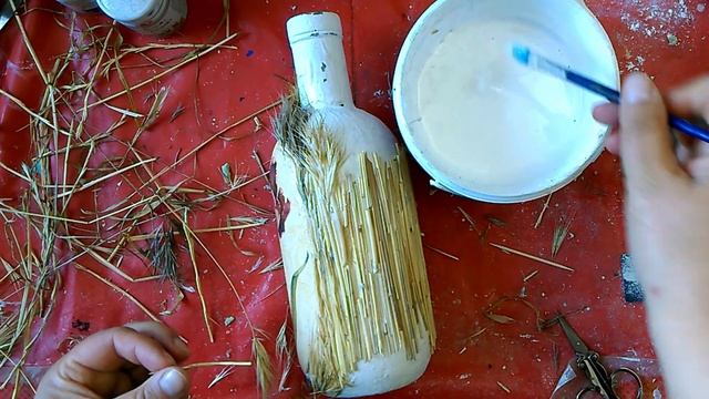 Декорированная стеклянная бутылка смотреть онлайн