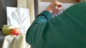 рисунок гипсовой  розетки