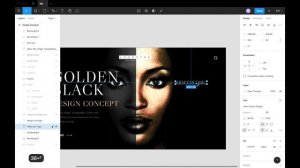 Stylish Black Design Concept in Figma Part 5 | Tutorial | Web Design Figma | UI design