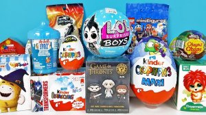 15 Киндер Сюрпризов, Unboxing Kinder Surprise LOL BOYS, Игра престолов, куклы ЛОЛ,Барби,LEGO Дисней