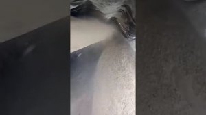 Подача древесного опила на перекрытие садовым пылесосом