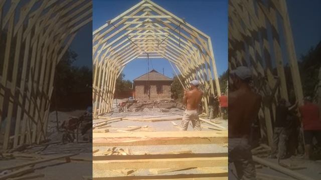 АНГАР ИЗ   ДЕРЕВА  СВОИМИ РУКАМИ   НАМНОГО  ДЕШЕВЛЕ