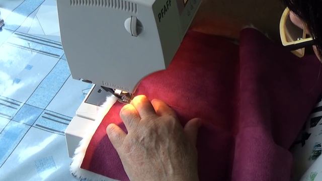 #681.Пошив дублёнки дома на бытовой машине ч.3;как я её шью. смотреть онлайн