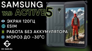 SAMSUNG GALAXY TAB ACTIVE5 - самый ужасный обзор с жутким звуком от ExGad. IP68 проверили.