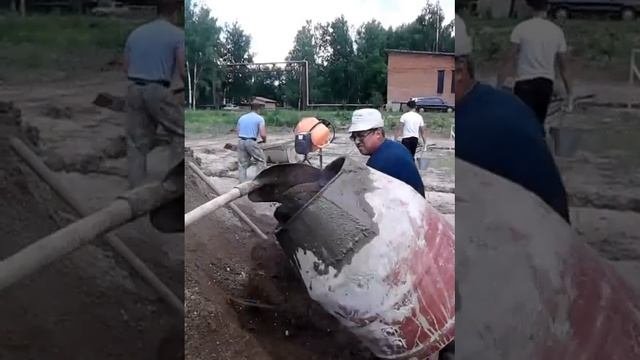 самодельная бетономешалка на т-25
