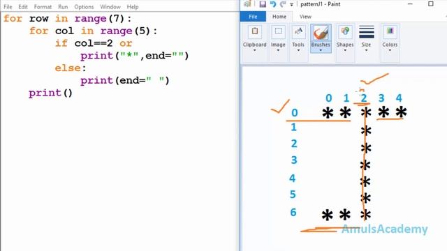 Python Pattern Programs - Printing Stars in J Shape