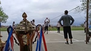 Турнир по волейболу среди жителей села Геметюбе посвященный ко Дню Победы