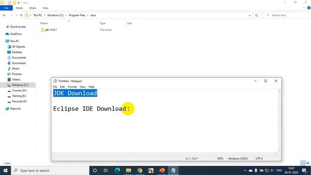 Java Tutorials : Installing JDK and Eclipse IDE #1 смотреть онлайн