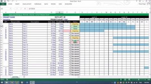 Diagrama Gantt in Excel