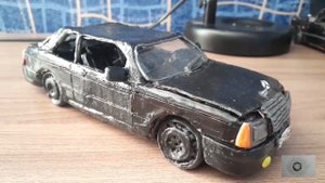 Слепил МЕРСЕДЕС w124 из пластилина - своими руками