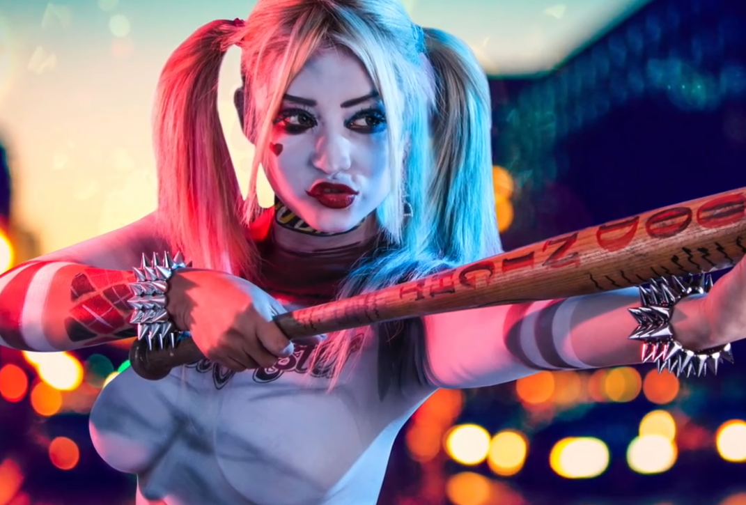 Боди Пейнт Косплей | Body Paint Cosplay - Harley Quinn DC Comic смотреть онлайн