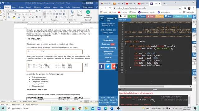 PROGRAM DESIGN AND STRUCTURES | Literals | Operators etc. | смотреть онлайн