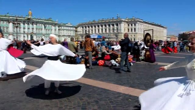 Флешмоб на Дворцовой площади смотреть онлайн