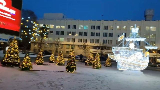 Вечерняя прогулка по центру города Белгород