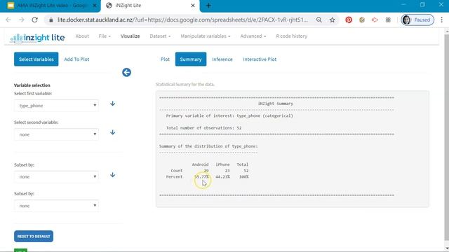 Intro to exploring data with iNZight Lite смотреть онлайн
