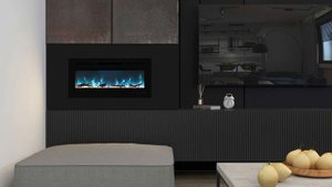 Линейный электрокамин Royal Flame Galaxy 36 RF в интерьере