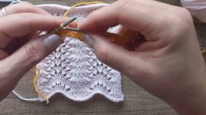 ? УЗОР спицами - ХВОСТ ПАВЛИНА ажурный УЗОР для ЖЕНСКИХ моделей ?? Knitting pattern