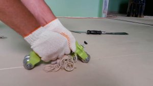 Сварка швов мармолеума ч.1