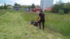 MF-70 dvoububnova sekacka 100cm , motor 15HP ctyrtakt
