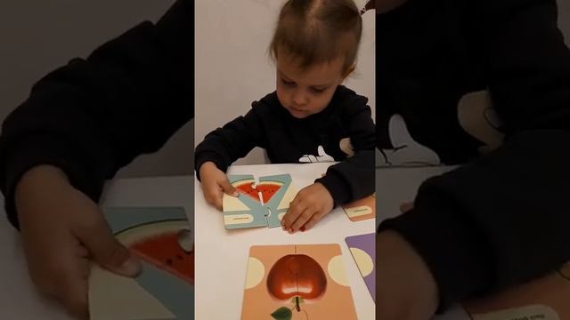 "Собери фрукты!" пазл для малышей Кире 2года 4мес смотреть онлайн