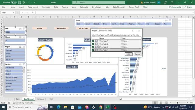 Sales dashboard in excel FMCG 📊 | Pivot Tables