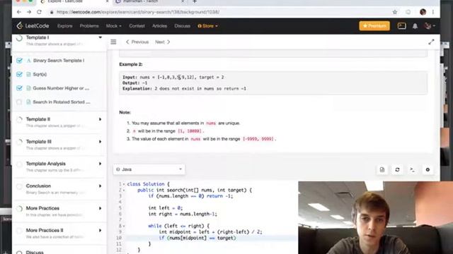 LeetCode Binary Search Explained - Java Solution