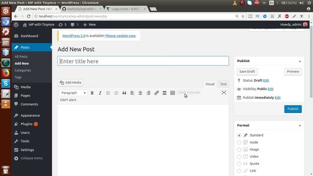 Learn Wordpress Plugin with TinyMCE Editor Beginners Tutorial (#3) Setting Options to TinyMCE Butto