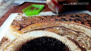 Алмазная мозаика ,процесс выкладки Тэг Для любителей алммазной мозаики.Готовая работа