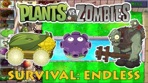 Растения против Зомби Бесконечное выживание 22 волны| Plants vs Zombies Survival: Endless 22 flags