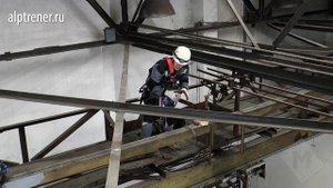 Работа на кран балках Страховка и передвижение