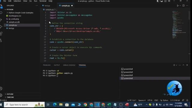 How to create data entry form using Tkinter with MS access using python codes смотреть онлайн