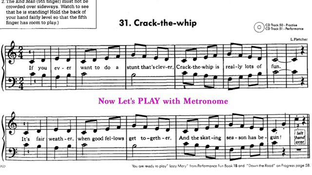 The Piano Book - Lesson 31 Crack the whip - Leila Fletcher Piano Course Book 1 смотреть онлайн